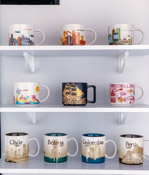 Starbucks Mugs Collection, Starbucks Collection, Cup Collection, Starbucks Mugs, Keychain Design, Kitchen Ideas, Umbrella, Tumbler, Cafe