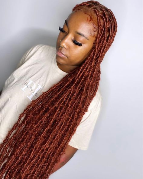 Soft Locs, Big Box Braids Hairstyles, Ginger Hair Color, Faux Locs Hairstyles, African Hair Braiding Styles, Box Braids Hairstyles For Black Women, Braids Hairstyles Pictures, Cute Box Braids Hairstyles, Pretty Braided Hairstyles