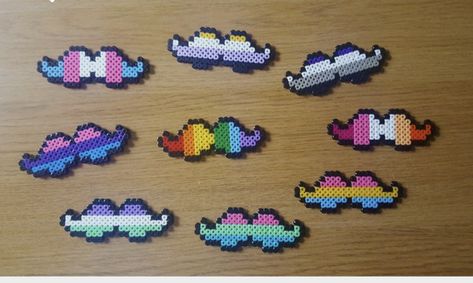 Lgbtq Perler Bead Patterns, Pride Perler Bead Patterns, Perler Pride, Perler Bead Patterns Small Easy, Pride Perler Beads, Pride Crafts, Melty Bead Designs, Hamma Beads Ideas, Pixel Beads