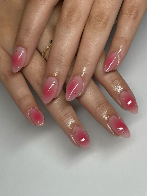 airbrush nails Summer acrylic nails - Zicxa Photos Nude Airbrush Nails, Nail Ideas Airbrush, Aura French Nails, Nude Aura Nails, Air Brushed Nails, Nails With Strass, Airbrushed Nails, Strass Nails, Nail Art Rose