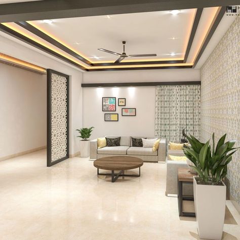 Modern Pop False Ceiling Design For Living Room, Living Room False Ceiling Design Simple, Hall Celing Interior Design Simple, Living Room Ceiling Design Simple, Room Forcelling, Hall Fall Ceiling Design Modern, Living Hall Pop Design, Dinning Fall Ceiling Designs, Fallciling Hall Design