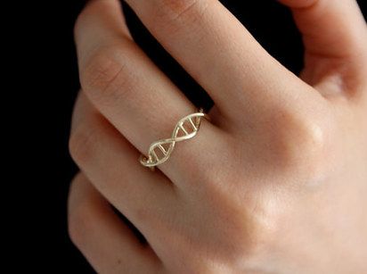 Tiny Gold DNA Ring | 31 Delightfully Weird Gifts For All The Medical Nerds In Your Life Rings Casual, Dna Ring, Human Cell, Womens Rings, Science Jewelry, Medical Jewelry, Casual Rings, Ring Man, Weird Gifts