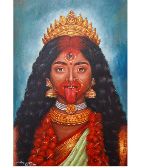 Bengali Art, Kali Mata, Contemporary Folk Art, God Artwork, Durga Painting, Hyper Realistic Paintings, Lord Ganesha Paintings, Beautiful Art Paintings, Kali Goddess