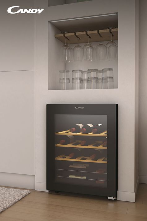 Candy Wine Coolers Kitchen With Wine Cooler, Wine Cooler In Kitchen, Wine Cellars, Wine Chiller, Wine Cellar, Wine Cooler, Home Goods, White Dress, Wine