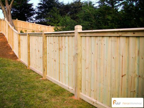 spartan-wood-privacy-fence10 - Fence Workshop™ Privacy Fence Decorations, Backyard Privacy Fence, Fence Planning, Diy Privacy Fence, Wood Privacy Fence, Wood Fence Design, Privacy Fence Designs, Backyard Privacy, Building A Fence