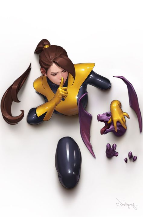 Kitty Pryde, by Jeehyung Lee Jeehyung Lee, Marvel 616, Hello Kitty Imagenes, Kitty Pryde, Arte Dc Comics, Bd Comics, Marvel Comic Universe, Uncanny X-men, 캐릭터 드로잉