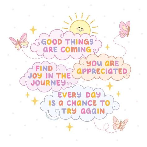 Cute Positivity Quotes, Positive Daily Quotes Motivation, Postive Afframations Aesthetic, Cute Positive Quotes, Positive Quotes Motivation Daily Affirmations, Cute Affirmations, Thoughtful Tuesday, Messages Of Encouragement, Message Of The Day