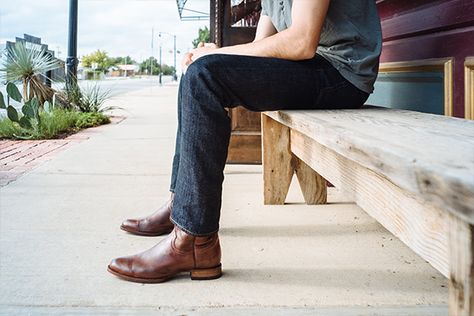 Rugged Plain Toe Ranch Boots, Rugged Suede Moc Toe Boots, Tecovas Boots Mens, Clark’s Desert Boot Outfit Men, Tecovas Boots, Men’s Blundstone Boots, Mens Cowboy Boots Boot Barn, Guy Photo, Cowboy Fashion