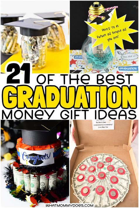 Graduation Money Tree Ideas, Homemade Graduation Gifts Diy, Diy Money Graduation Gifts, Graduation Cash Gift Ideas Fun, Money For Graduation Gift Creative, Graduation Gift Money Ideas, Grad Gift Card Ideas, Graduation Money Gifts For High School, Money Graduation Gift Ideas For Guys