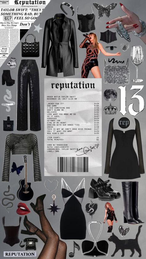 reputation era 🖤🗝️🐈‍⬛⛓️ #reputationera #reputation #taylorswift #reputationerastour Reputation Outfits Aesthetic, Reputation Era Inspired Outfits, Taylor Swift Outfit Inspo Reputation, Reputation Diy Outfit, Eras Tour Outfits Ideas Reputation, Taylor Swift Reputation Aesthetic Outfits, Taylor Reputation Era Outfits, Reputation Eras Outfits, Taylor Swift Reputation Inspired Outfits