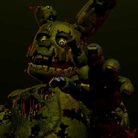 Springtrap Pfp, Scary Bunny, Fnaf Models, Father Daughter Bond, Spring Trap, Green Rabbit, William Afton, Fnaf Characters, Purple Guy