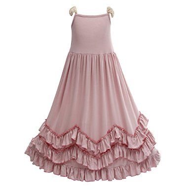 Girls Ruffles Maxi Dress Lace Fly Sleeve Cotton Party Dress (5-6T) Party Dresses Long Sleeve, Cotton Party Dress, Studio Wardrobe, Very Short Dress, Girls Maxi Dresses, Dress Skirts, Rockabilly Dress, Summer Girl, Girls Dresses Summer