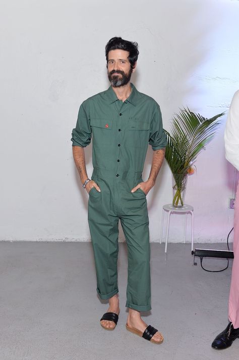 Why Devendra Banhart Is the Most Stylish Man of the Decade 90s Theme Party Outfit, Most Stylish Men, Stylish Man, Embracing Change, Jumpsuit Men, Boiler Suit, Brown Suits, Nice Style, Black Turtleneck