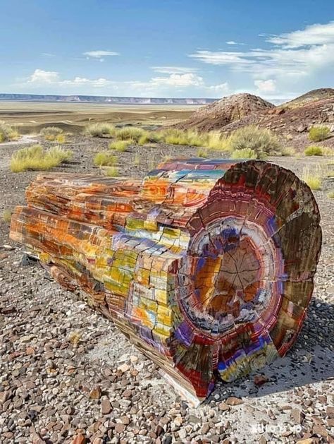 Petrified Forest National Park, American National Parks, David Attenborough, Petrified Forest, Unique Trees, Piece Of Art, Nobel Prize, Minerals And Gemstones, Natural Phenomena