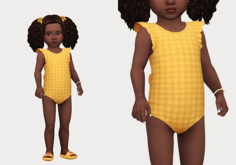 Toddler Cc Sims 4, Sims 4 Toddler Clothes, Bow Swimsuit, Cc Patreon, Sims 4 Cc Kids Clothing, The Sims 4 Pc, The Sims 4 Packs, Sims 4 Children, Sims 4 Mm Cc