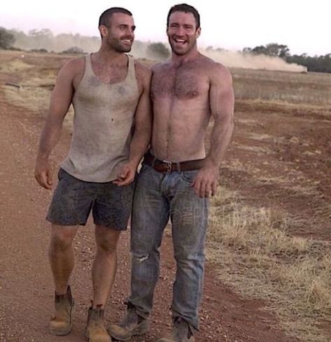 Paul Freeman, Men In Love, Working Men, Scruffy Men, Masculine Men, Country Men, Shirtless Men, Two Men, Country Boys