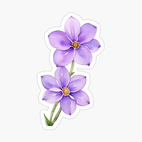 Cute Purple Stickers Printable, Violet Stickers, Stickers Bonitos, Pink Scrapbook, Mini Binder, Happy Stickers, Floral Stickers, Violet Flower, Diy Stickers