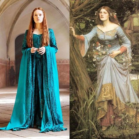 Ophelia Shakespeare, Ophelia Hamlet, Hamlet And Ophelia, Gothic Inspiration, Medieval Gown, Period Movies, Medieval Dress, Medieval Clothing, The Best Films