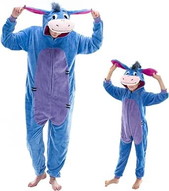 These are so cute and look so cozy! Mom and dad and their little mini me can all dress up together! Check it out - they have Eeyore, Stitch, Piglet, Sully, Mike Wazowski! #ad #sponsored #affiliate #marketing #minime #halloween #halloweencostumes #halloweencostumeideas #onesie #costumes #kidscostumes #adultcostumes One Piece Halloween Costume, One Piece Halloween, One Piece Costume, Adult Onesie Pajamas, Onesie Pajamas, Snug Fit, Halloween Costume, Pajamas, One Piece