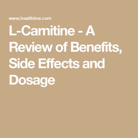 L-Carnitine - A Review of Benefits, Side Effects and Dosage Carnitine Benefits, 5 Htp, L Tyrosine, Brain Supplements, L Carnitine, Holistic Nutrition, Circadian Rhythm, Keeping Healthy, Amino Acid