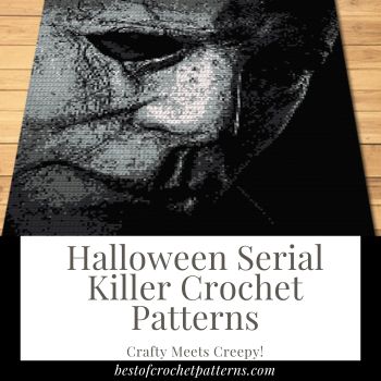 Halloween Serial Killer Crochet Patterns: Crafty Meets Creepy! | Scary Movie Crochet Patterns, Crochet Horror Blanket, Free Horror Crochet Patterns, Horror Crochet Free Pattern, Freddy Krueger Sweater, Creepy Crochet, Join The Dark Side, Halloween Crafting, Horror Villains