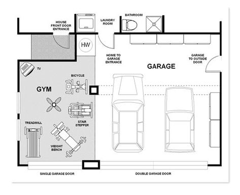 Garage Gym Ideas Layout, Gym Floor Plan, Gym Thoughts, Garage Gym Flooring, Basement Finishing Systems, Home Gym Layout, Basement Gym Ideas, Gym Designs, Garage Gyms