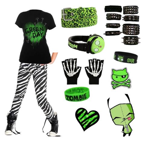 Green Emo Outfits, Green Scene Outfit, Scene Style Outfits, Scene Fits, Emo Scene Aesthetic, Scene Green, Scene Clothes, Emo Scene Outfits, Scene Aesthetic