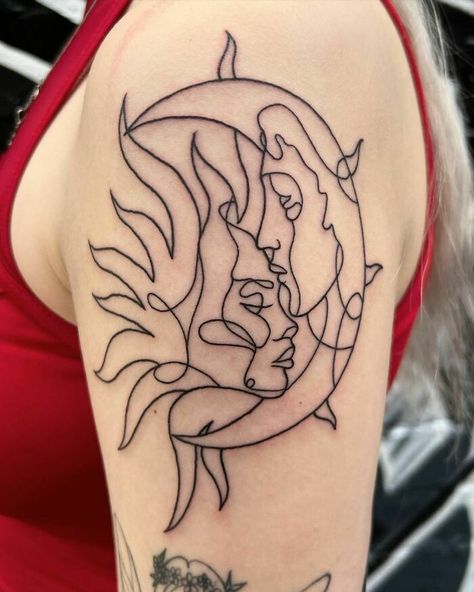 Moon Faces, Luna Tattoo, Sun And Moon Tattoo, Tattoo Moon, Turtle Tattoo Designs, Torso Tattoos, Grunge Tattoo, Single Line Tattoo, Money Tattoo