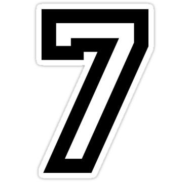 Number Seven Sticker 7 Number Logo, Number Template Printable, T Shirt Fonts, Worship Backgrounds, Number Seven, Haha Photos, Cholo Art, I Love You God, Alphabet Stencils