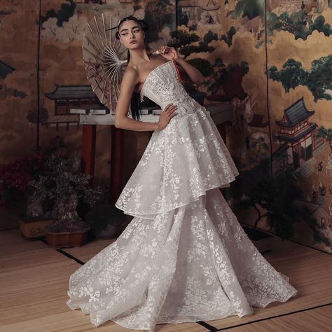 Kim Kassas Couture | Sakura dress // Cherry Blossom // 2025 bridal collection by Kim Kassas Couture🍒 #couturefashion #couturedress #catwalk #fashiondesigner... | Instagram Kim Kassas Couture, Kim Kassas, Sakura Dress, Cherry Blossom Dress, Blossom Dress, Cherry Dress, Bridal Couture, Couture Dresses, Bridal Collection