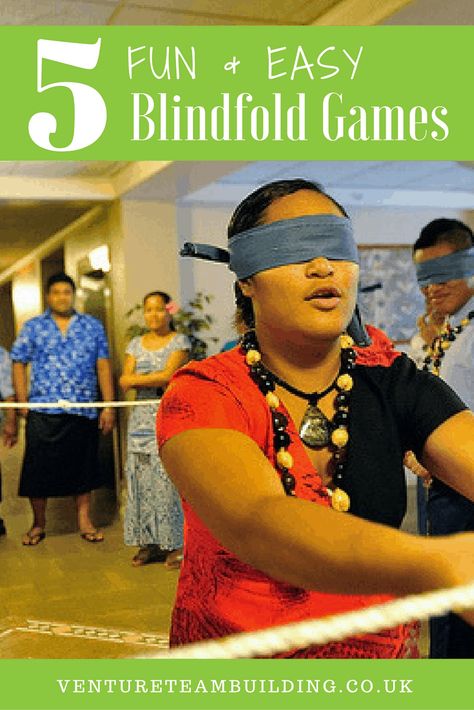 Team Games For Adults, Educational Games For Teens, Blindfold Games, School Team Building, Camping Games For Adults, Teamwork Games, Building Games For Kids, Church Games