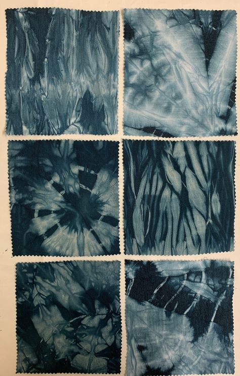 Indigo Shibori Pattern, Denim Quilt Patterns, Shibori Textiles, Denim Dye, Textiles Sketchbook, Japanese Shibori, Dyed Denim, Shibori Techniques, Shibori Print