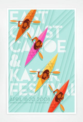 East Coast Canoe & Kayak Festival, via Flickr. Graphic Design Collection, Graphic Projects, Affinity Designer, Canoe And Kayak, Festival Posters, Beautiful Posters, Kayaks, Design Graphique, Graphic Design Typography