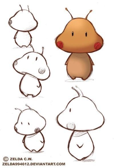 Mushroom Alien, رسم كاريكاتير, Tools Drawing, Alien Drawings, Alien Character, Cute Alien, Feather Tattoo, Creature Drawings, 캐릭터 드로잉