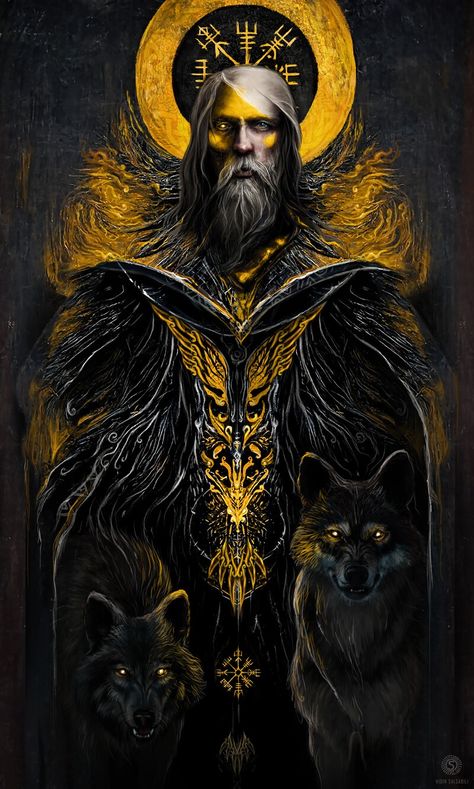 North Mythology, Odin Allfather, Odin Norse Mythology, Odin Symbol, Norse Mythology Tattoo, Viking Images, Norse Words, Norse Gods, Odin God