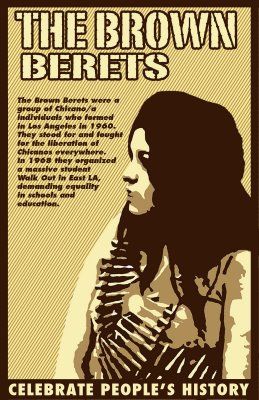 The Brown Berets - homage to my brotha's and sista's...Viva La Raza! Chicano Quote, Chicano Studies, Mexican American Culture, Brown Beret, Brown Image, Latino Art, Chicana Style, Brown Pride, East La