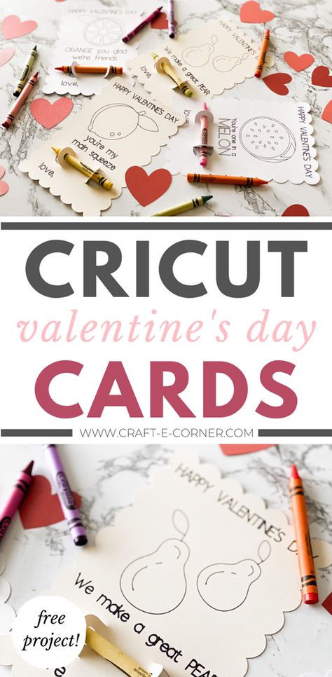 Cricut Valentine's Day Cards for Kids — Craft-e-Corner Valentine Cricut Projects Kids, Kids Valentines Cards Cricut, Cricut Kids Valentines Ideas For School, Valentines Card Cricut, Cricut Projects For Valentines Day, Valentine’s Day Cricut Ideas To Sell, Cricut Valentines Projects Kids School, Cricut Valentines Shirts, Valentines Day Crafts To Sell Cricut