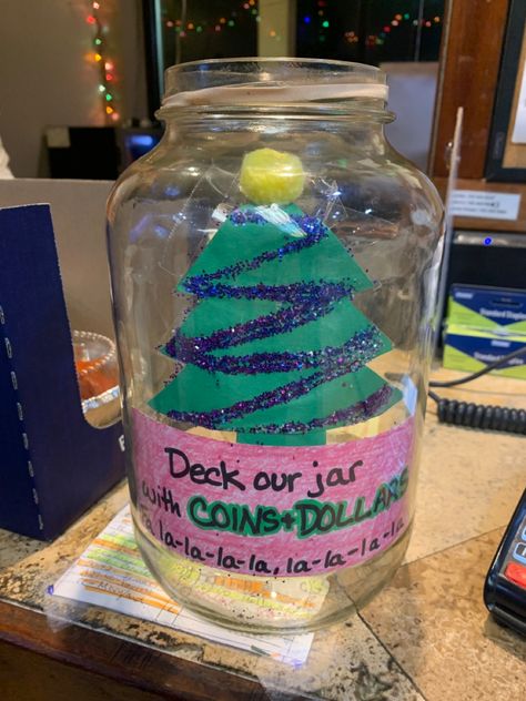 Cute Tip Jars For Work, Halloween Tip Jar Ideas, Wedding Tip Jar Ideas, Fall Tip Jar Ideas, Coffee Shop Tip Jar Ideas, Fun Tip Jar Ideas, Creative Tip Jar Ideas, Funny Tip Jar Ideas, Bartender Tip Jar Ideas