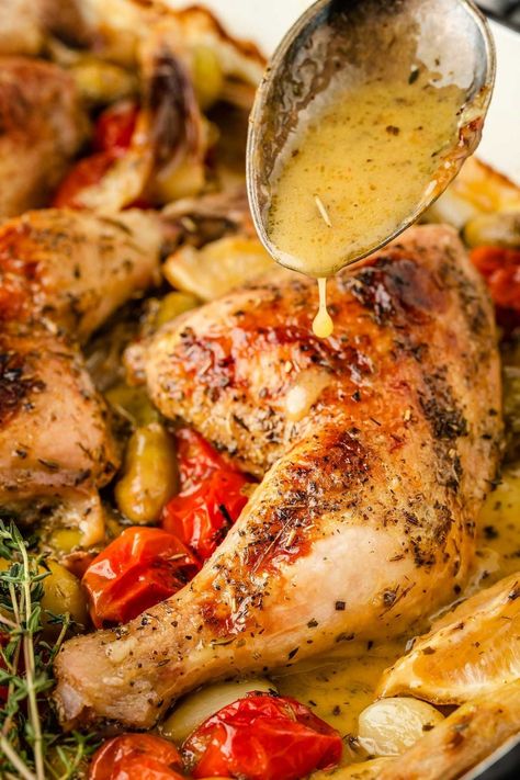 Herb De Provence Recipe, Chicken Provencal, Olive Relish, Herb Roasted Chicken, Herbs De Provence, French Cooking, Chicken Legs, Aromatic Herbs, Chicken Dishes Recipes