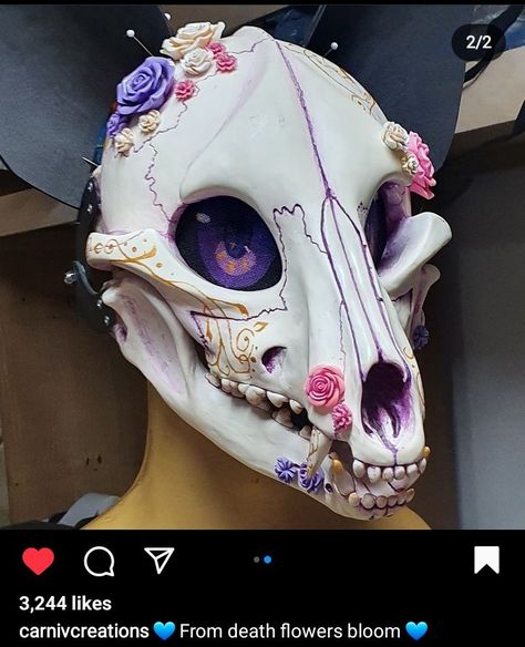 Skull Cat Fursuit, Skulldogs Fursuit, Skull Fursuit, Pretty Fursuits, Fursuit Base, Crazy Suits, Dog Fursuit, Skull Character, Fursuit Inspiration