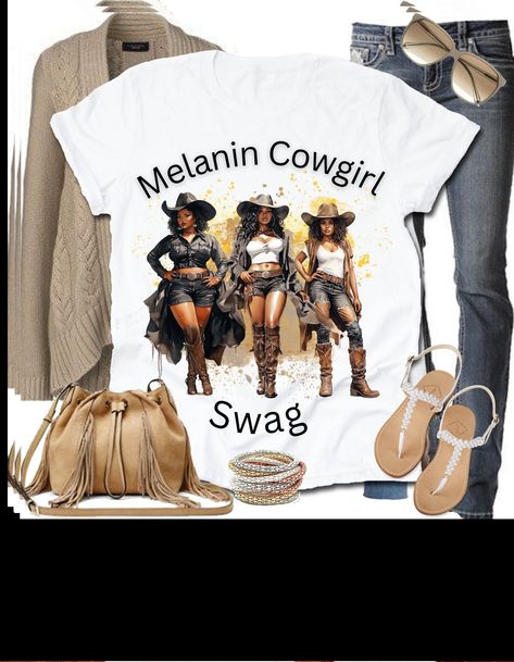 Cheap Tops For Western-themed Events In Fall, Cheap Country Style Tops For Western-themed Events, Cowgirl Outfits Black Women Rodeo, Cow Girl Outfit Black Women, Texas Rodeo Outfit, Black Rodeo Outfits For Women, Plus Size Rodeo Outfits For Women, Trail Ride Outfit Black Women, Western Outfits Black Women