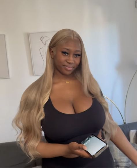 Blond Wig Side Part Black Women, 613 Sew In, Black Bust Down Wig, Ash Blonde Curly Wig, Blonde Leave Out, Blonde Tape Ins Black Women, Ash Blonde Wig Black Women Dark Skin, Dirty Blonde Wig Black Women, Blonde Wig Black Women Dark Skin