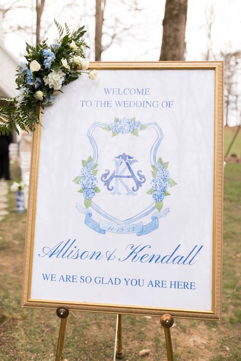 Blue Willow Wedding, Wedding Cermony, Millennial Wedding, Millennial Style, Grand Millennial Style, Annapolis Wedding, Blue White Weddings, Grand Millennial, Wedding Signs Diy