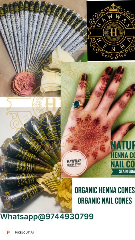 Organic Henna Cones, Organic Henna, Organic Nails, Henna Cones, Henna Design, Henna, Nails