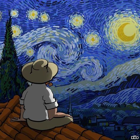 Cartoonist Illustrates the Life of Vincent van Gogh in Colorful Comic Alireza Karimi, فنسنت فان جوخ, Vincent Art, Starry Night Art, Vincent Van Gogh Art, Mary Cassatt, Arte Van Gogh, Albrecht Durer, Van Gogh Museum