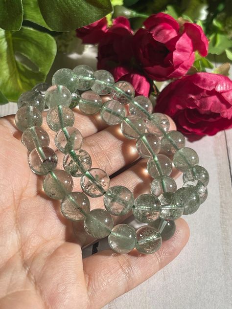 Green Phantom Quartz, Not Giving Up, Green Bracelet, Phantom Quartz, True Feelings, Quartz Bracelet, Crystal Bracelet, Bring Back, The Mind