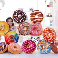 Wish - Shopping Made Fun Donut Cushion, Chocolate Sofa, Donut Design, Donut Pillow, Food Pillows, Christmas Donuts, Modern Cushions, Chocolate Donuts, Round Cushion