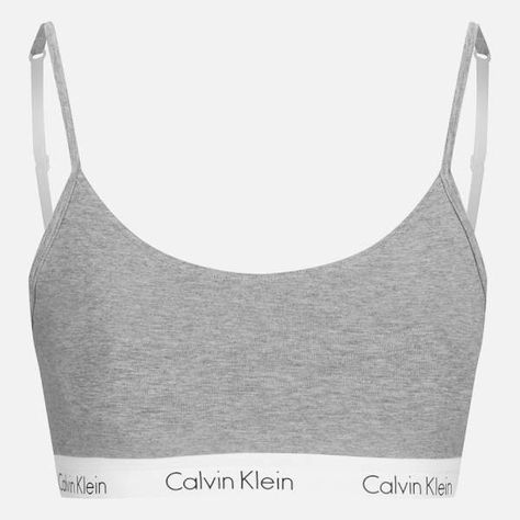 Calvin Klein Women's CK One Logo Bralette Grey Heather Calvin Klein Outfits, Ck One, One Logo, Calvin Klein Women, Swaggy Outfits, Womens Bras, Calvin Klein Woman, Dream Clothes, Polyvore Outfits