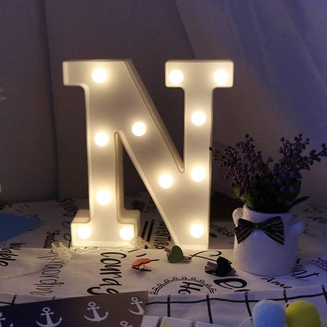 DON LETRA Letras Luminosas Decorativas con Luces LED, Letras del Alfabeto A-Z, Altura de 22cm, Color Blanco - Letra N: Amazon.es: Hogar Kilts For Men, Light Up Letter, Letter Lights, Lighted Marquee Letters, Decorative Night Lights, Letter Symbols, Exquisite Decor, Light Up Letters, Marquee Lights