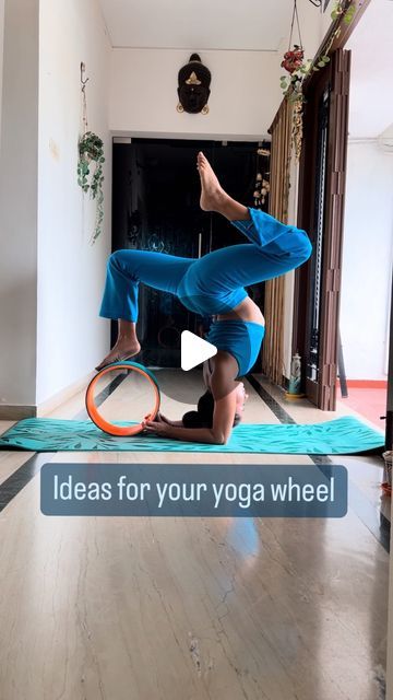 Apsara Vydyula on Instagram: "Here are some of my favorite ways to use the yoga wheel. I especially love how it provides a valuable and comfortable method to access the space behind the heart for deeper backbends. The yoga wheel is also fantastic for enhancing core strength and improving stability in arm balances. Additionally, it helps in increasing flexibility, reducing muscle tension, and promoting better posture. The gentle pressure it offers can aid in muscle recovery and improve overall spinal health. Give these techniques a try and let me know how they work for you!  Yoga wheel & mat: @wiselife.in  __________________ . . . . . . . #yogainspiration #yogawheel #dharmayoga #yogaposes #asana #yogajourney #yogagram #yogaforall #beginneryoga #yogafun #yogatime #yogacommunity #yogatutorial Yoga Poses For Core Strength, Wheel Yoga Pose, Yoga Wheel Exercises, Dharma Yoga Wheel, Backbend Poses, Wheel Yoga, Yoga Posses, Wheel Pose Yoga, Increasing Flexibility